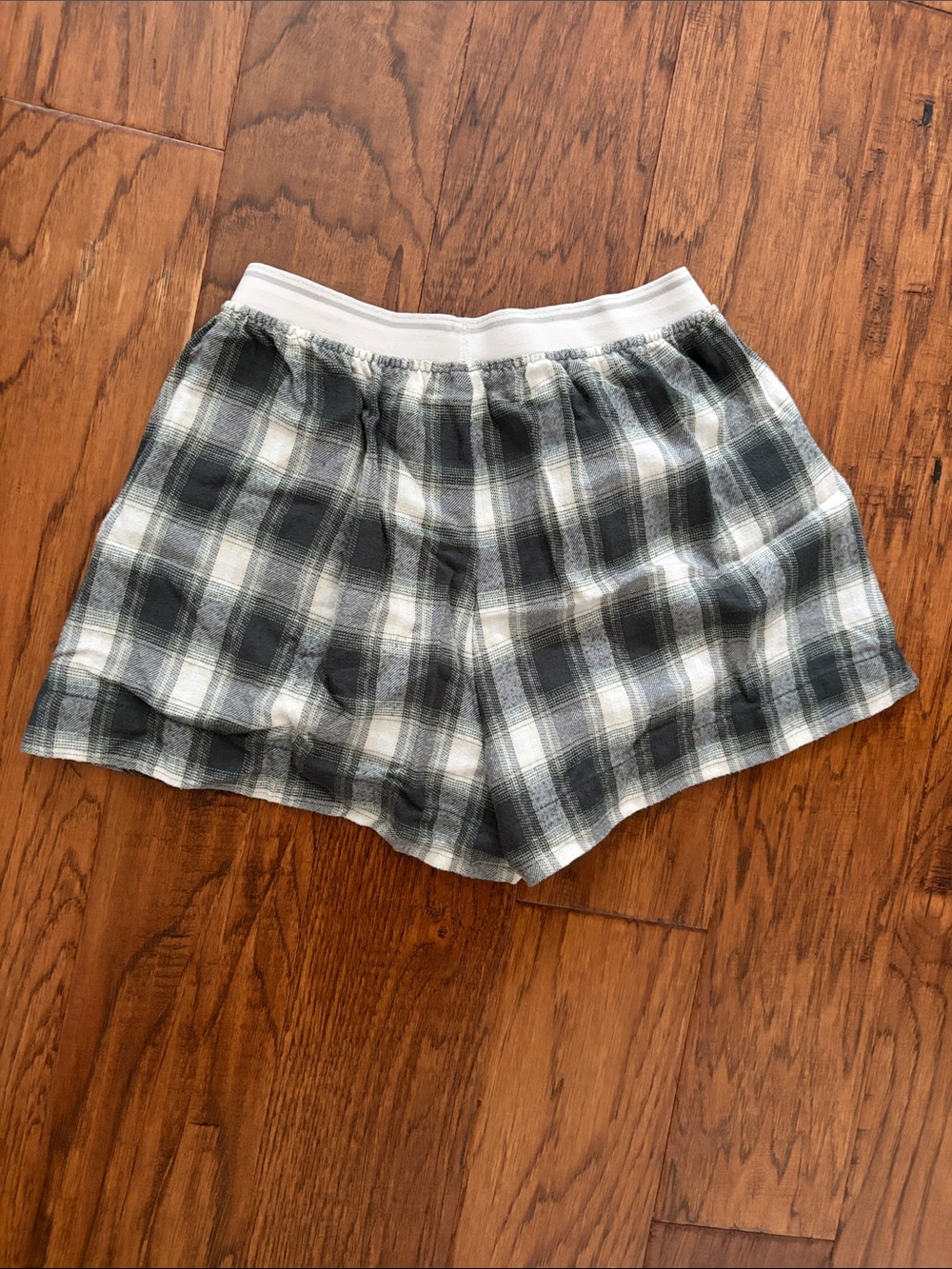 NWOT Plaid Cotton Lounge Shorts - Red, Black, White